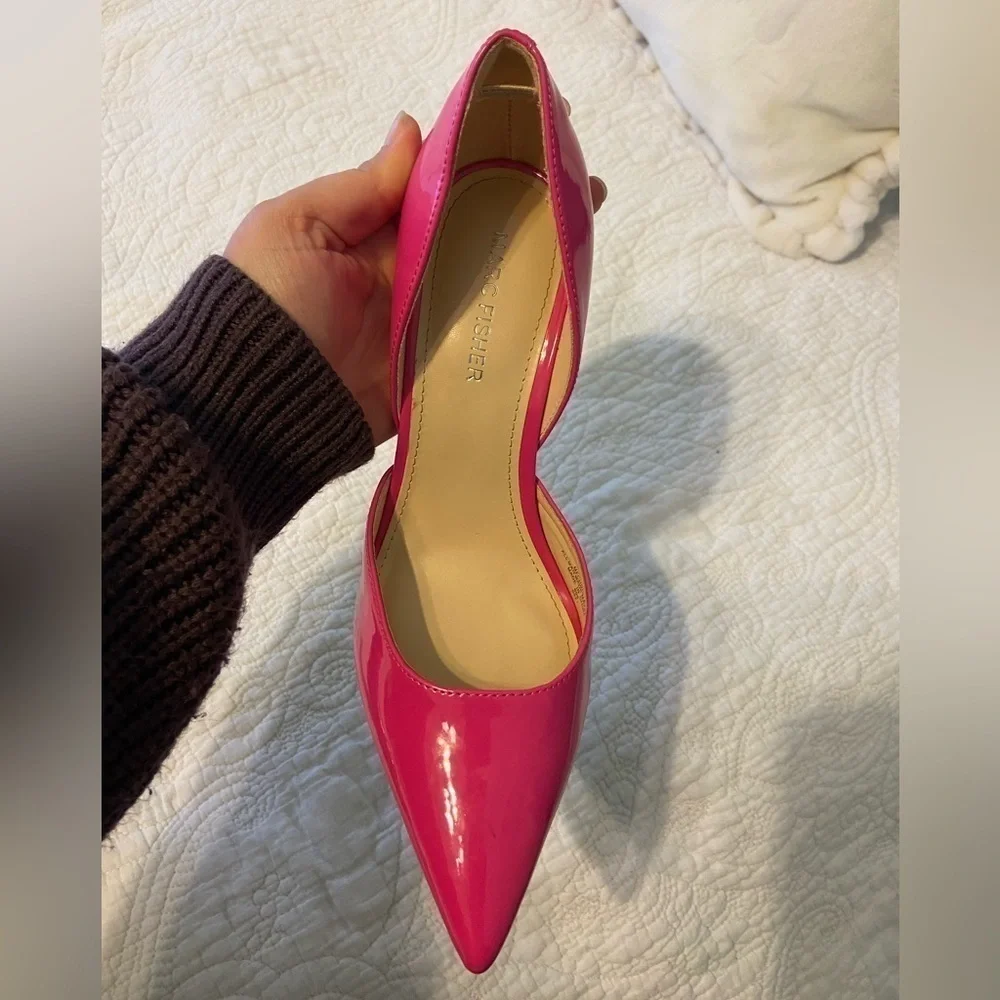 Marc Fisher Christa Patent Pink Pumps - Picture 9 of 10
